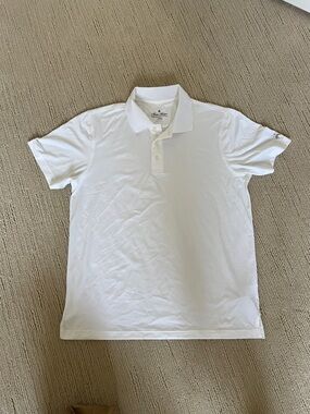 Brooks Brothers White Polo Shirt - Classic Collared Short Sleeve